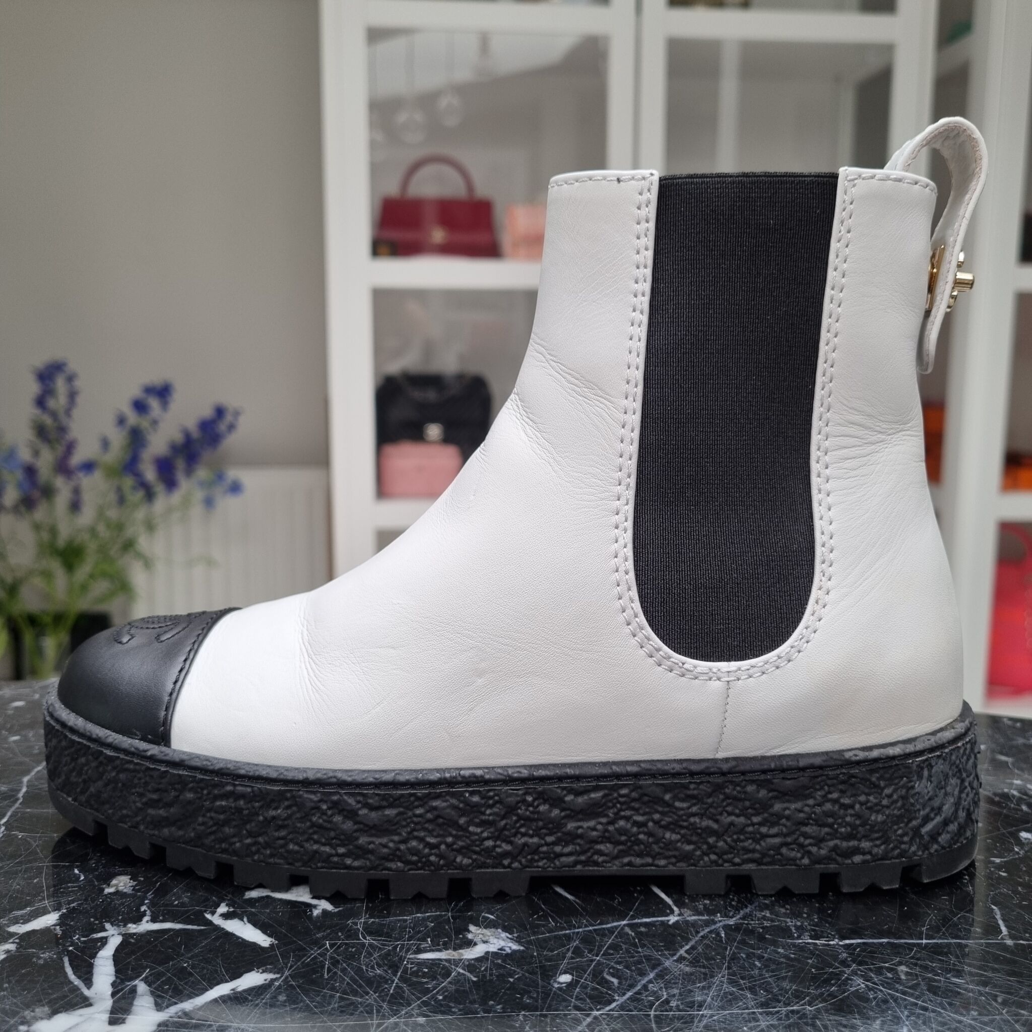 Chanel Down Winter Boots