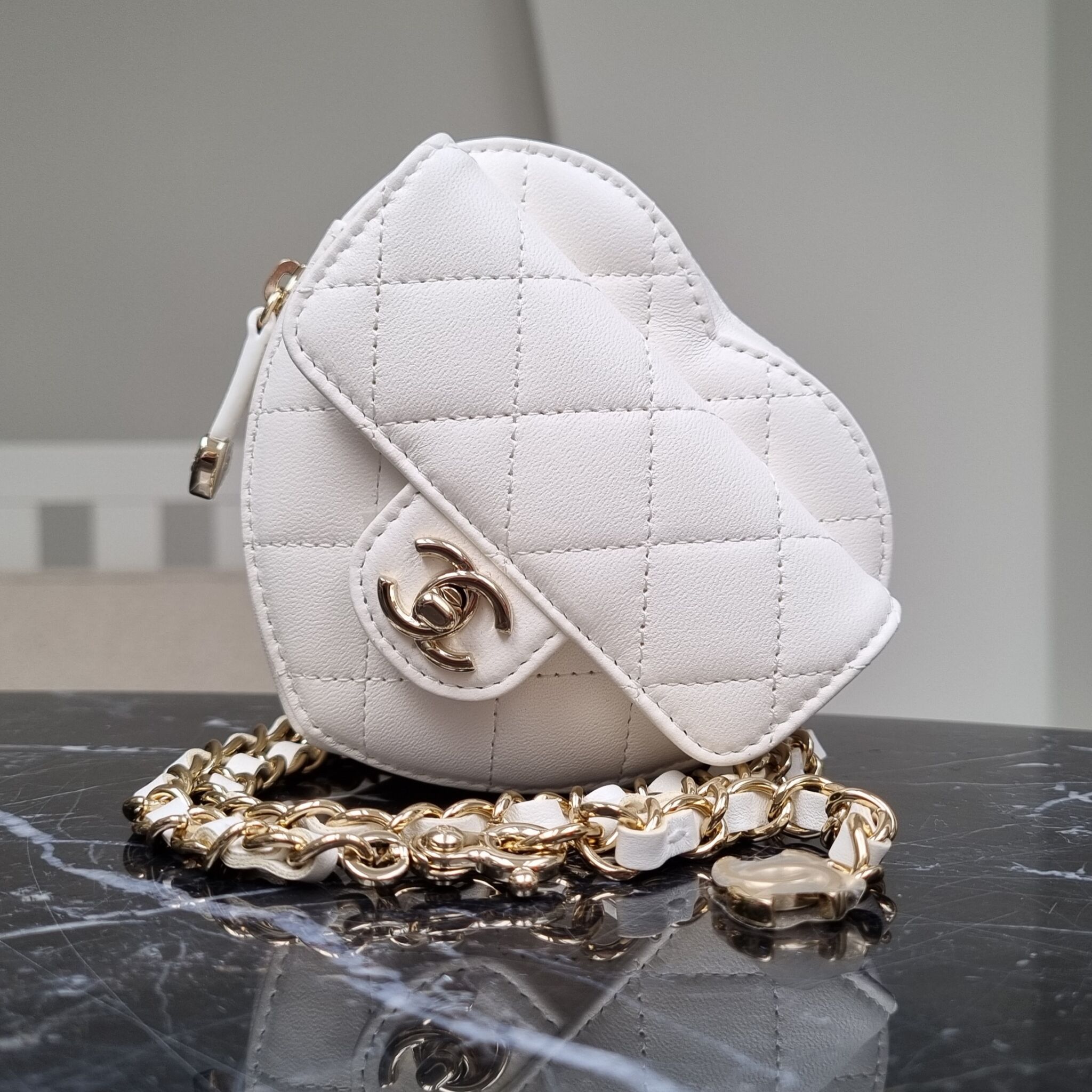 White Chanel Belt Bag