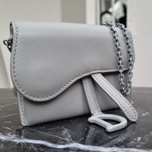 Louis Vuitton Minaudiere Motard Clutch, Satin, Grey SHW - Laulay Luxury