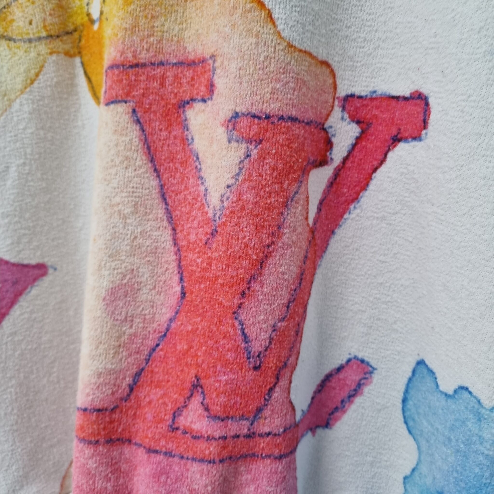 Louis Vuitton Men's Watercolor Giant Monogram Crewneck Sweatshirt Cotton  Blend Multicolor 15881626