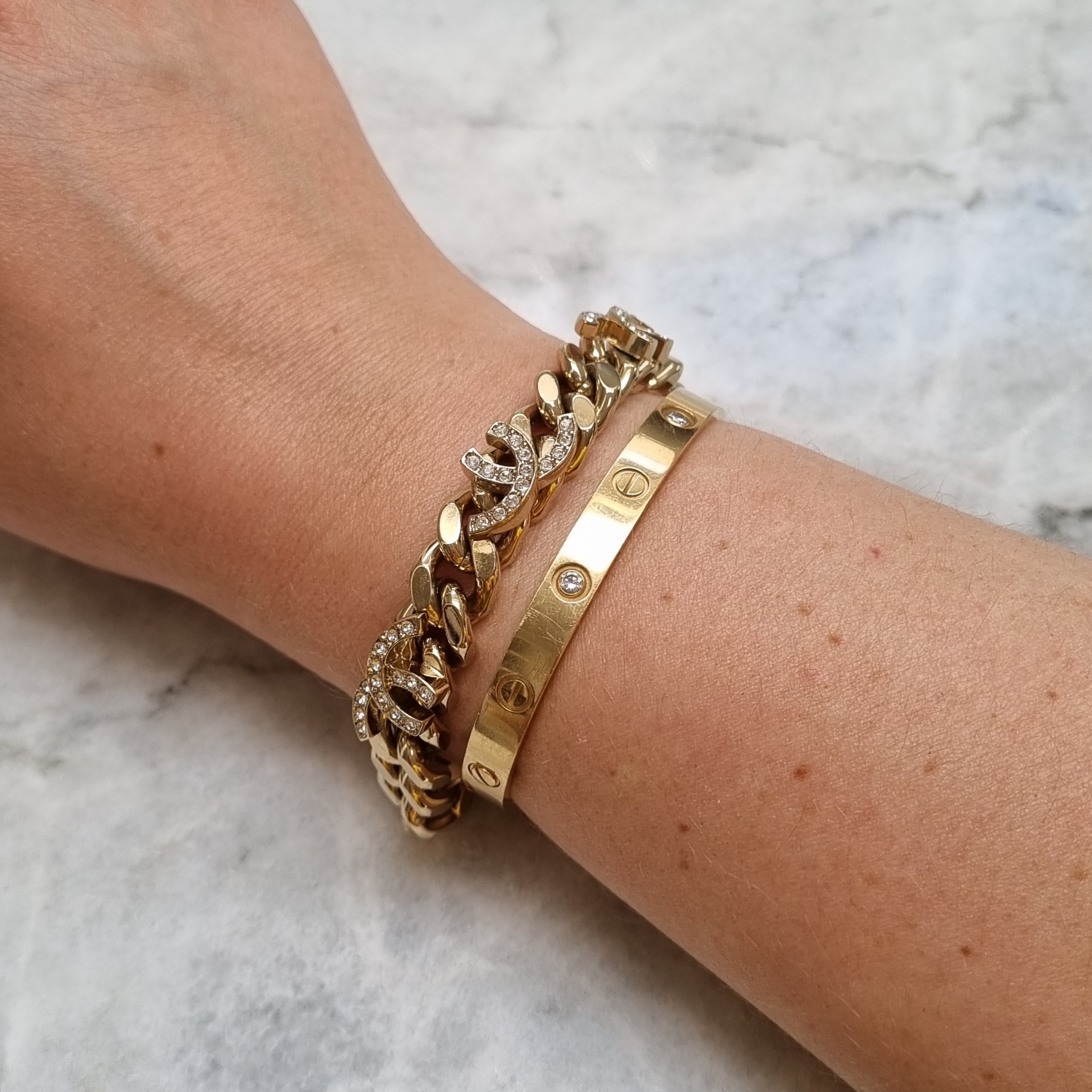 Bracelet Chanel Gold in Chain  25278917