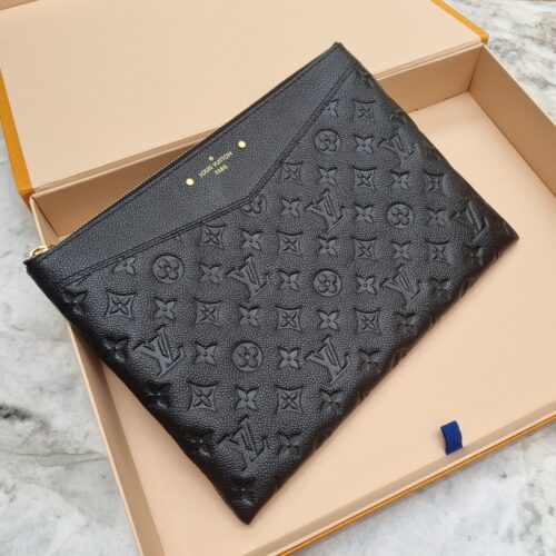 Louis Vuitton Minaudiere Motard Clutch, Satin, Grey SHW - Laulay Luxury