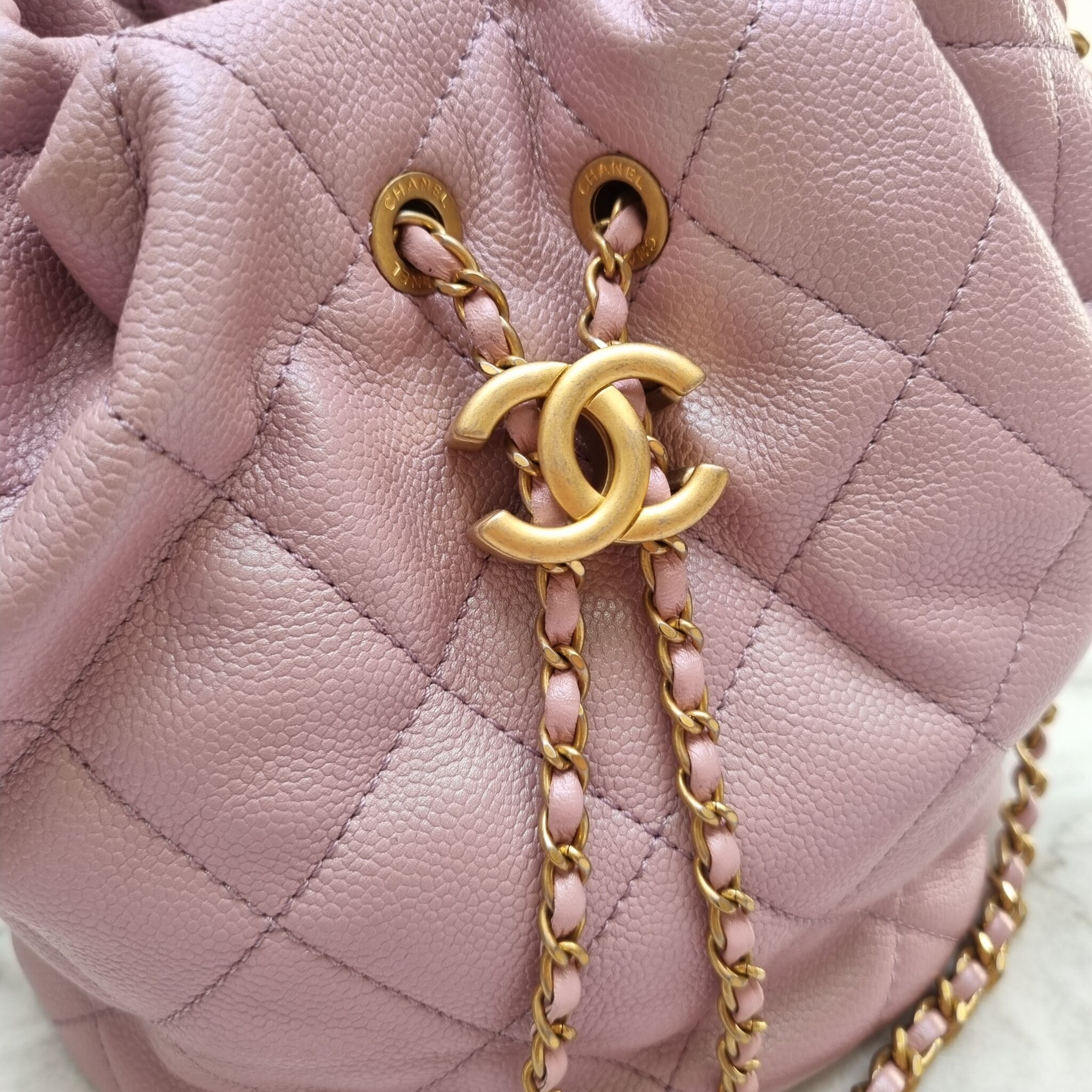 chanel bag pink small