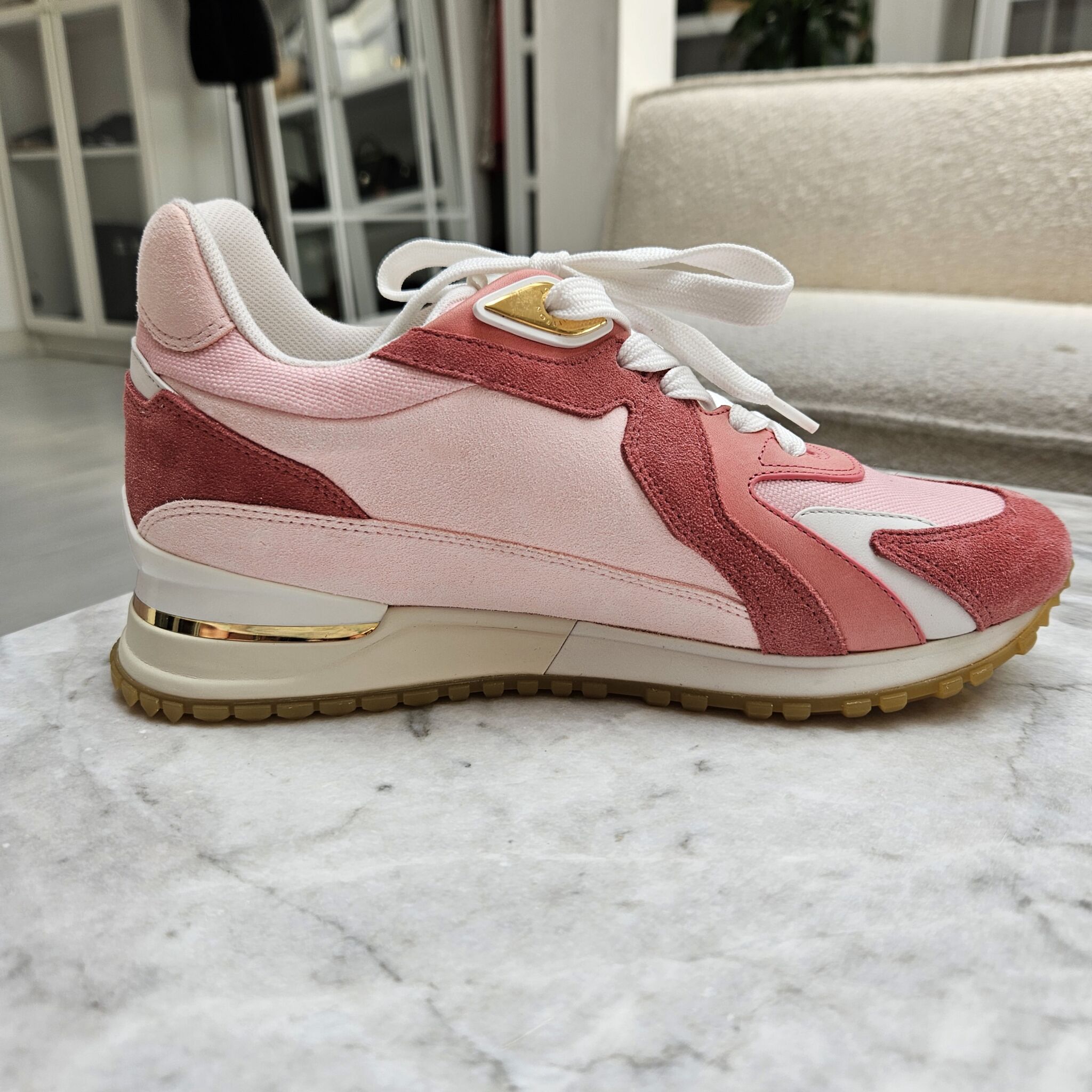 Louis Vuitton Run Trainer, Pink, 36 - Laulay Luxury