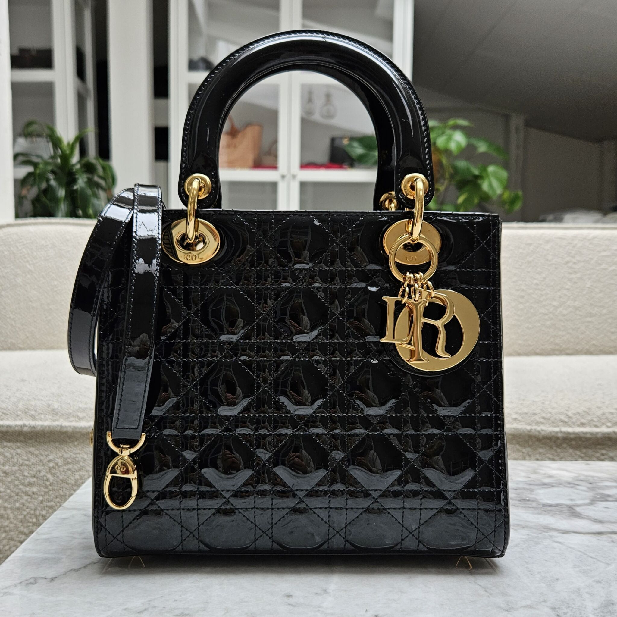 Christian Dior Patent Leather Handbags  Mercari