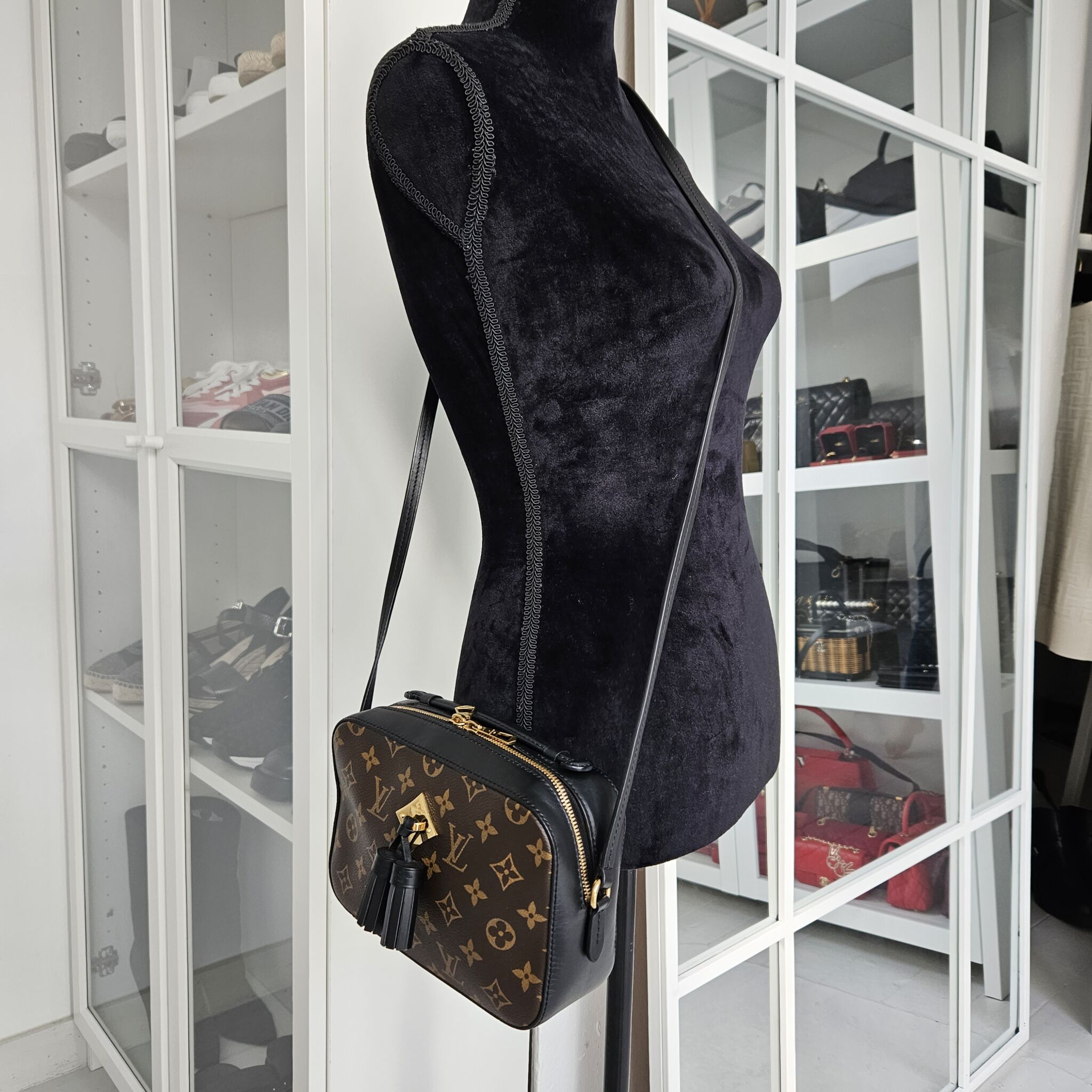 Louis Vuitton Saintonge in Black