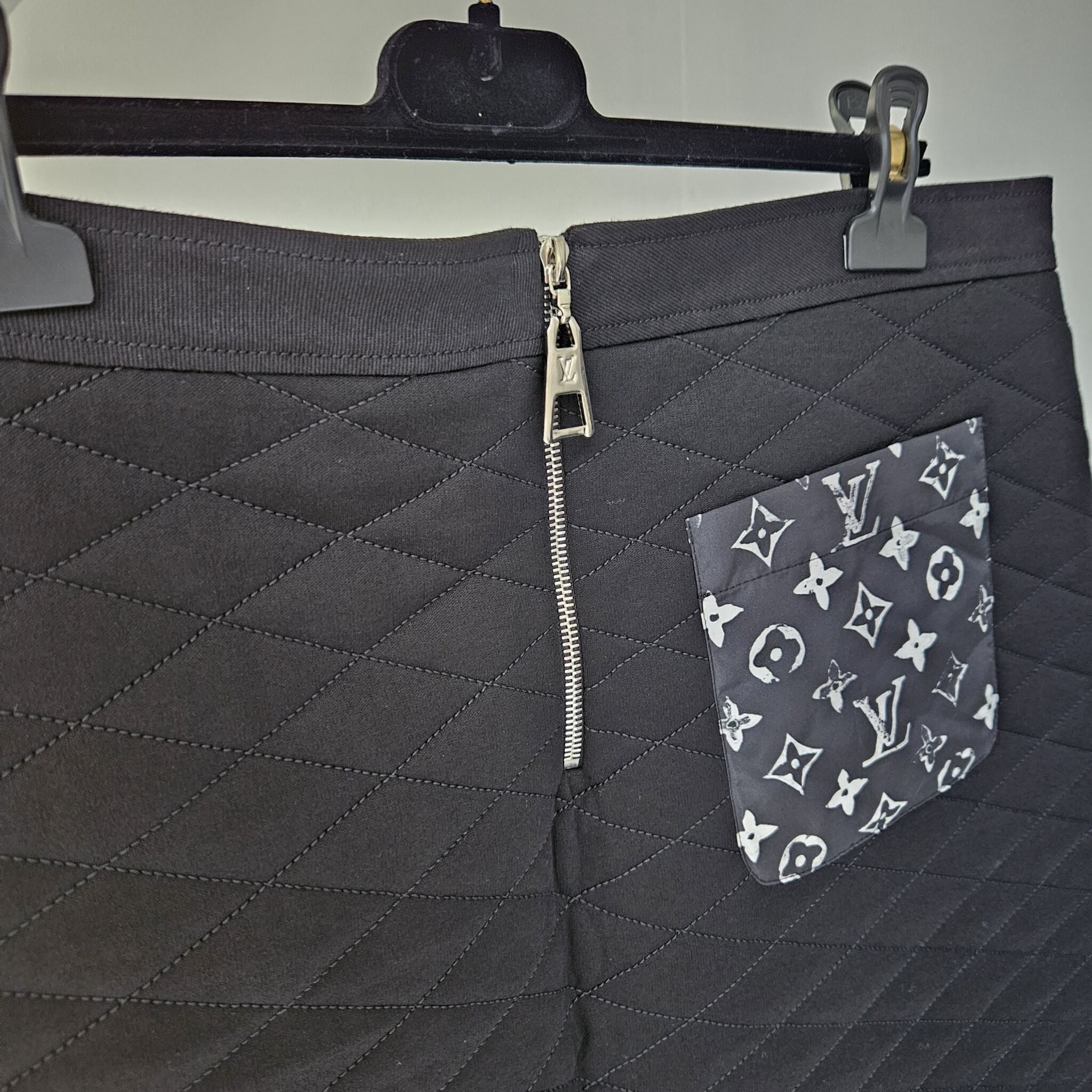 Louis Vuitton Mini Skirt, Cotton, Black, XXL - Laulay Luxury
