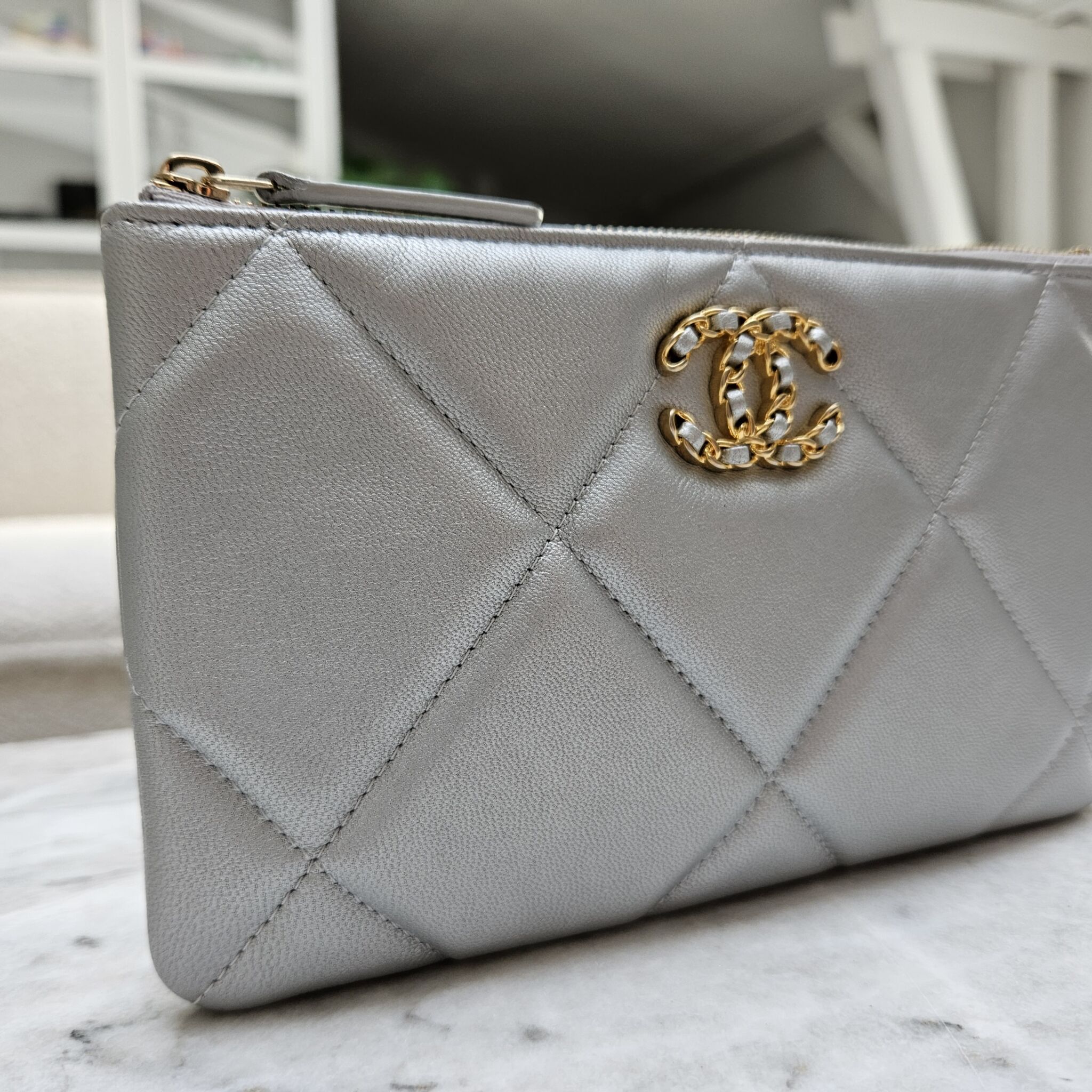Chanel 19 Wristlet Pouch Review 