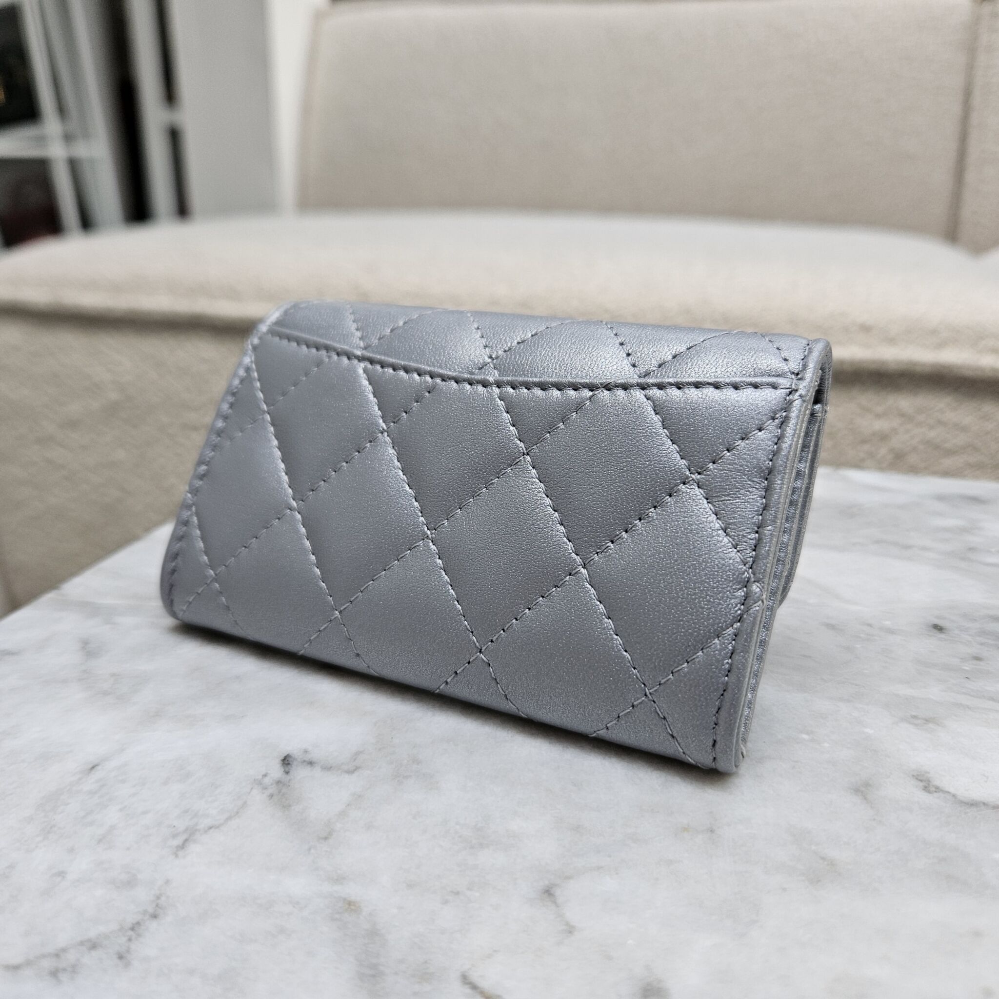 Unboxing Chanel Caviar Quilted Boy Card Holder So Black 