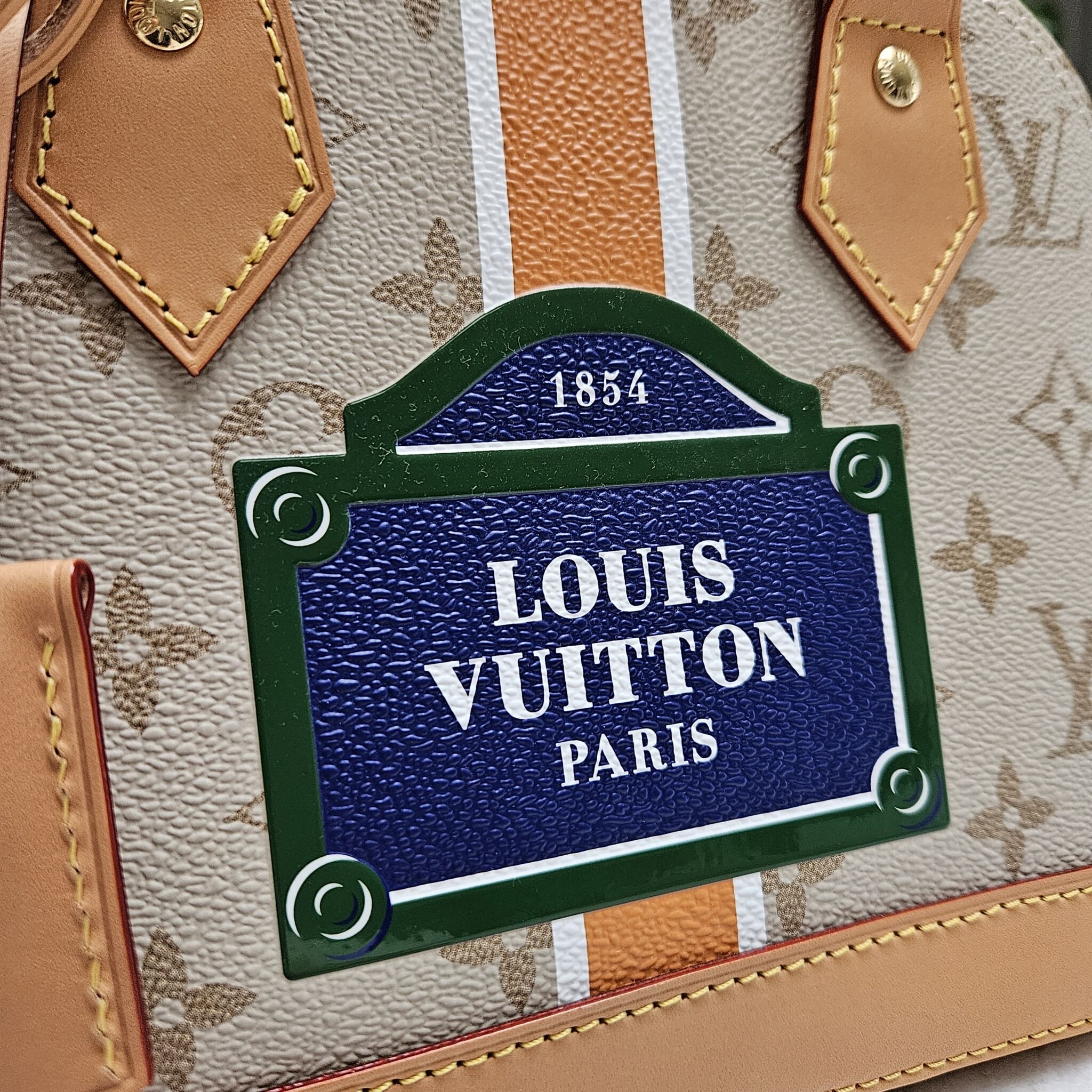 Louis Vuitton Alma BB, Canvas, Beige Mono - Laulay Luxury