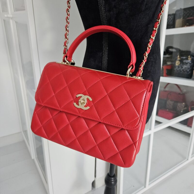 Chanel Small Trendy CC, Lammeskind, SO BLACK - Laulay Luxury