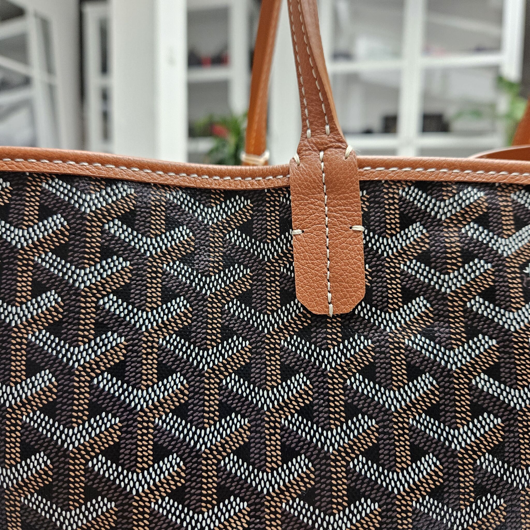 Goyard St. Louis PM, Goyardine Canvas, Grey - Laulay Luxury