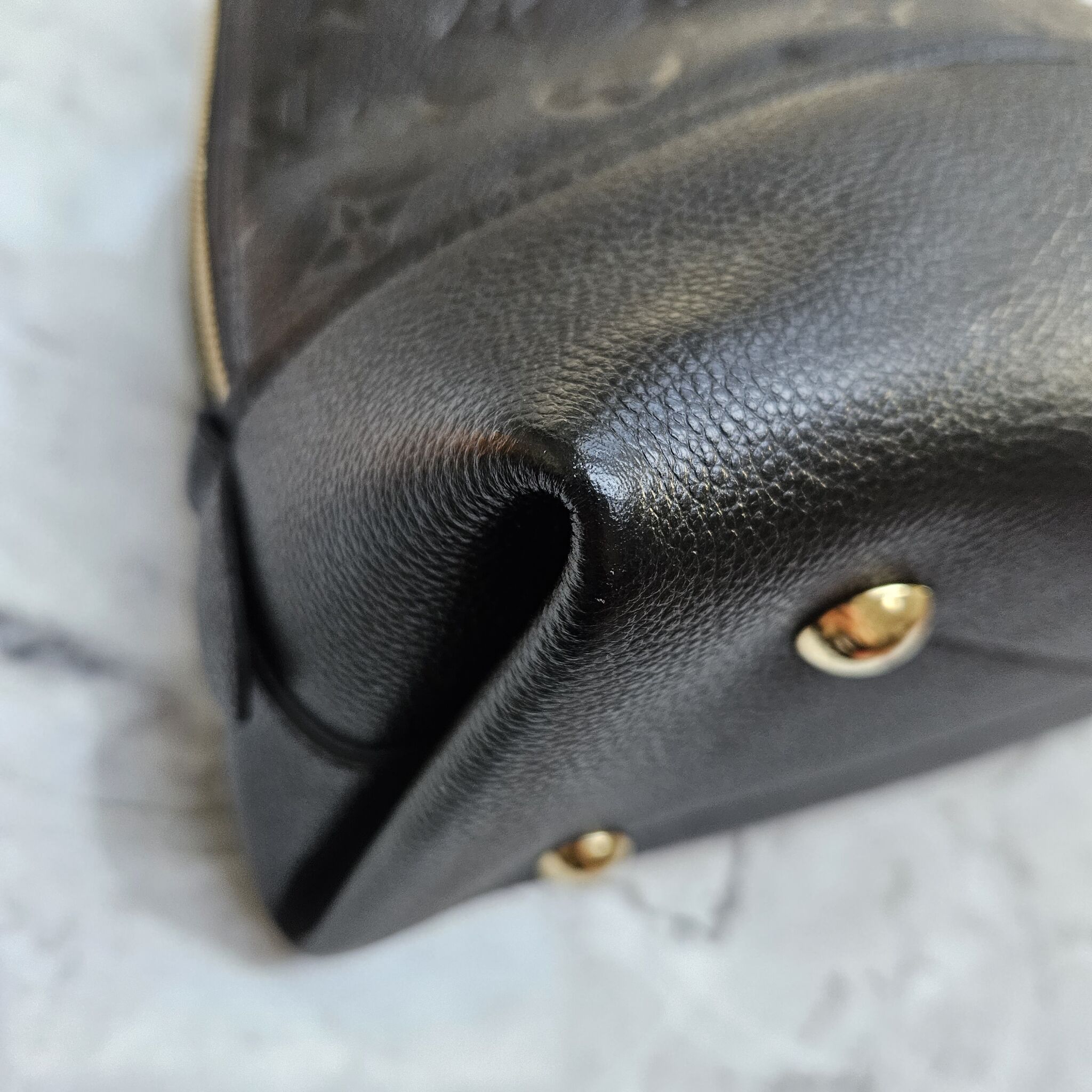 Louis Vuitton Néo Alma PM, Empreinte, Black GHW - Laulay Luxury