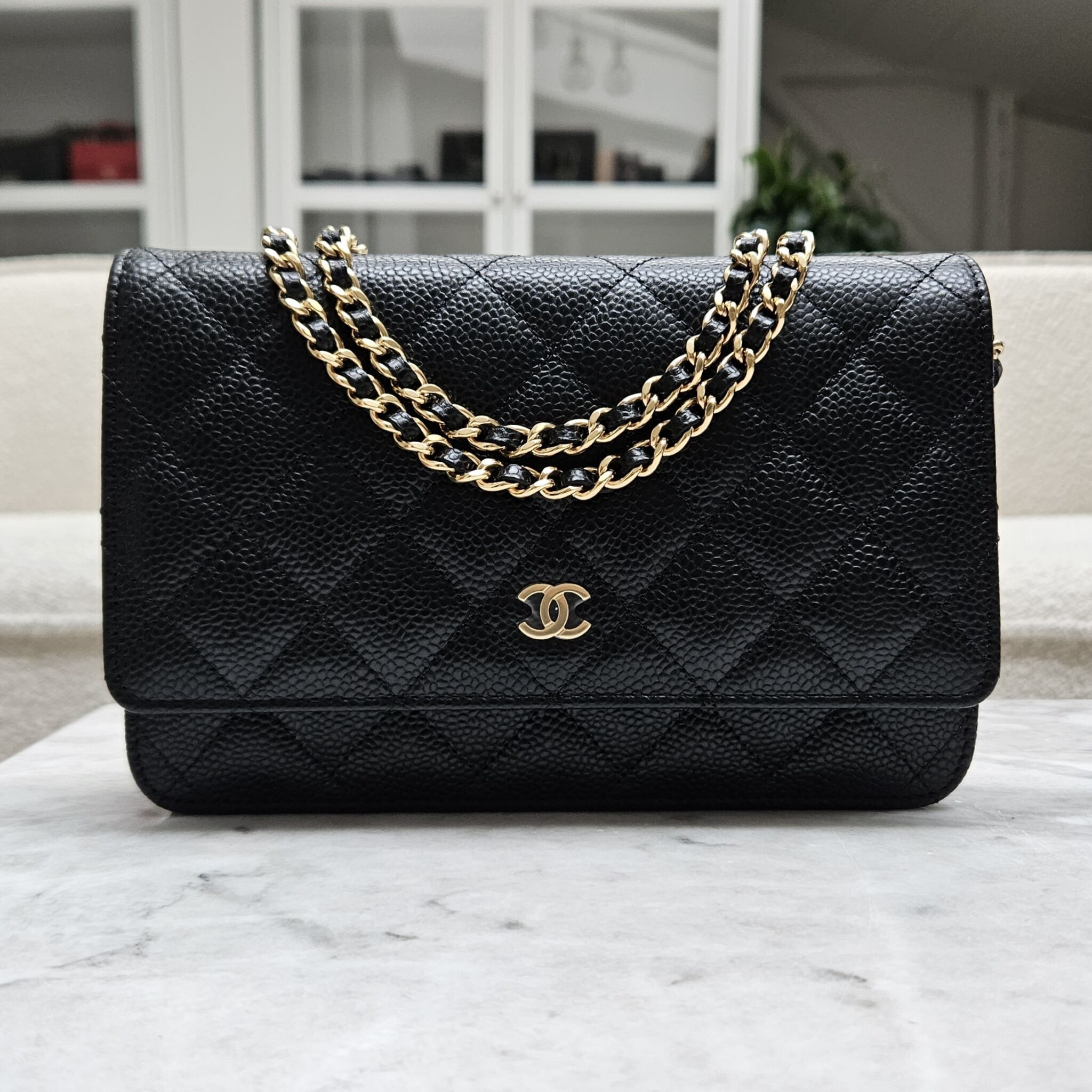 Chanel WOC, Caviar, Sort GHW - Laulay Luxury