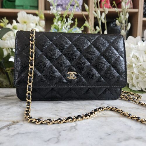 Chanel WOC, Caviar, Sort GHW
