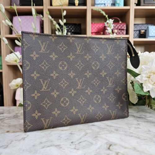 Louis Vuitton Poche Toilette NM, Canvas, Mono/Sort